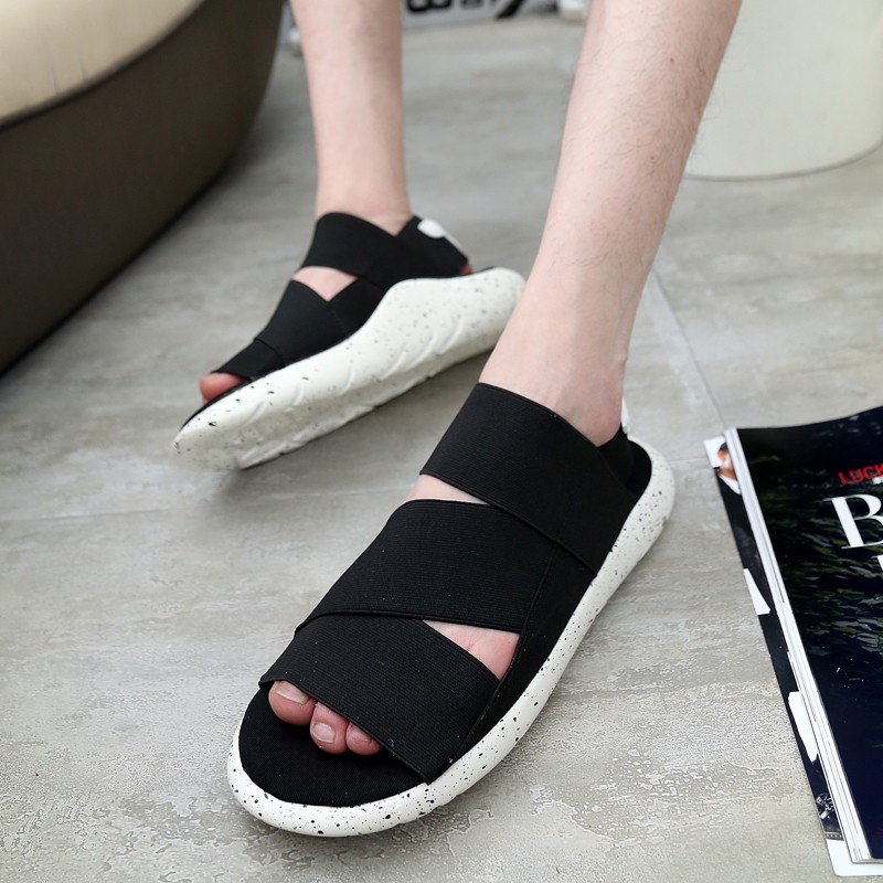 Giày sandal thiết kế đan chéo dây thời trang Hàn Quốc cho nam giới