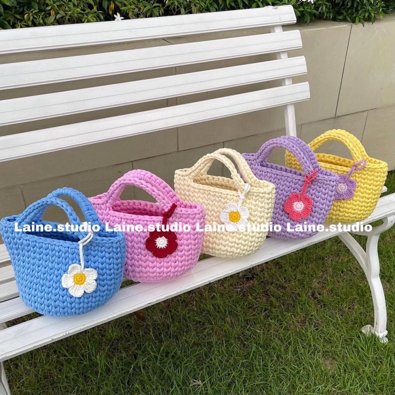 MINI CROCHETBAG. TÚI XÁCH TAY, KÈM CHARM