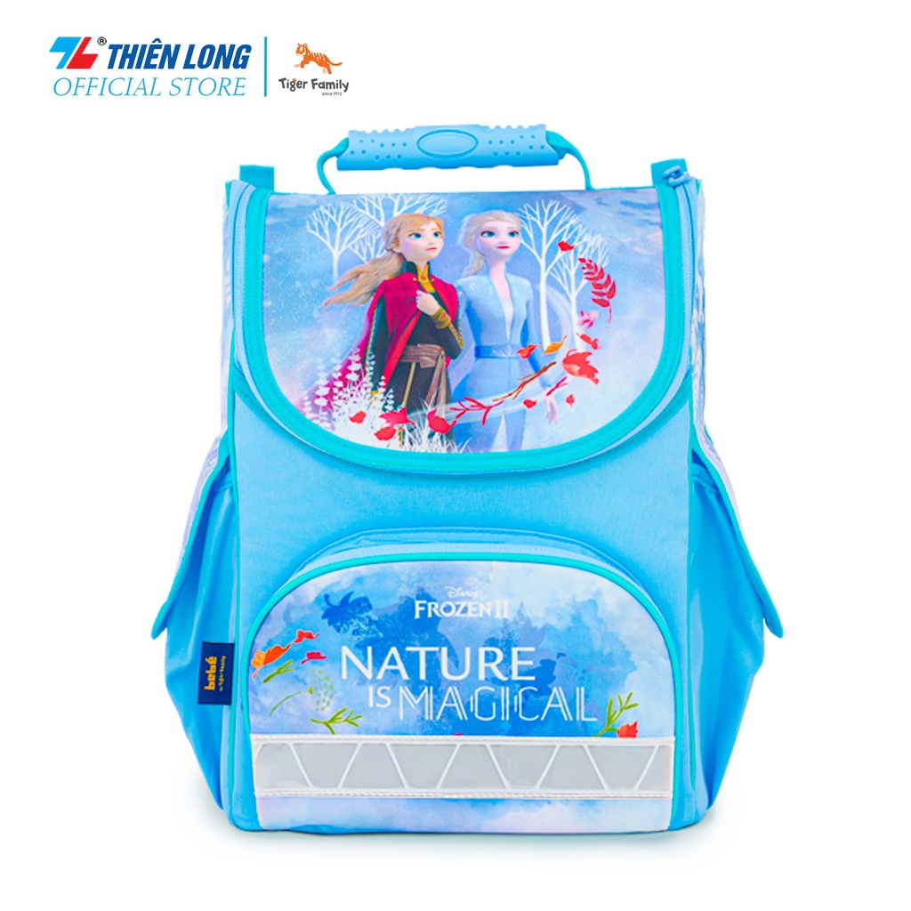 Combo cặp chống gù Thiên Long Điểm 10 Nature quest kèm túi rút bình nước Frozen