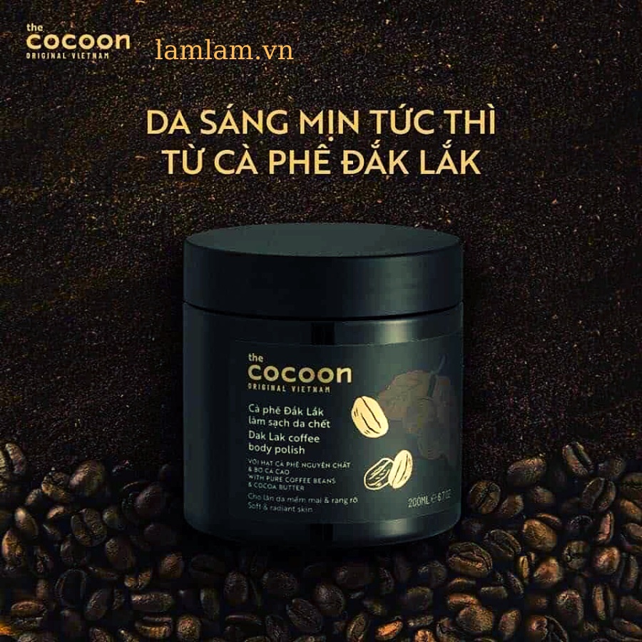 Tẩy da chết toàn thân COCOON chiết xuất Cà phê Đắk lắk 200ml