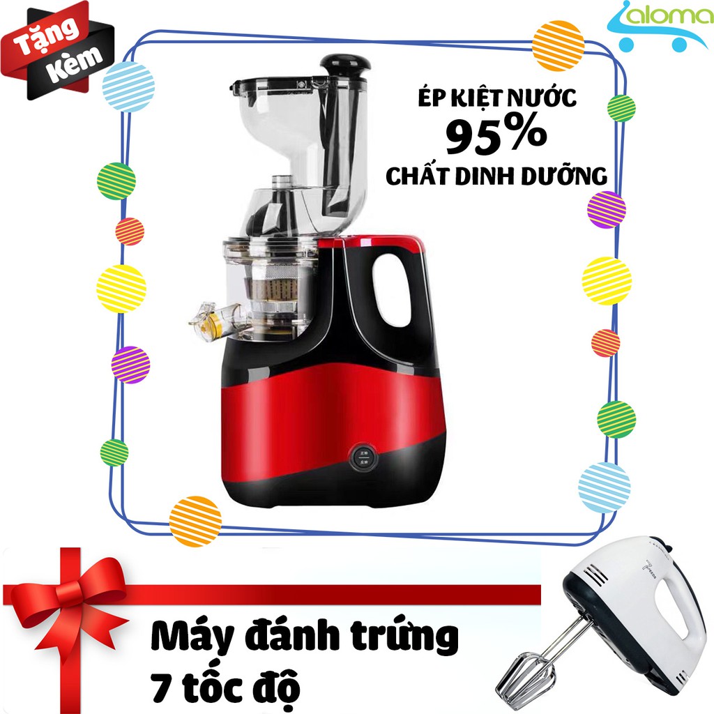 Máy ép chậm cỡ lớn Hongxin RH-551 ép rau củ hoa quả 95% lượng nước dễ dàng vệ sinh- Tặng kèm máy đánh trứng 7 tốc đọ