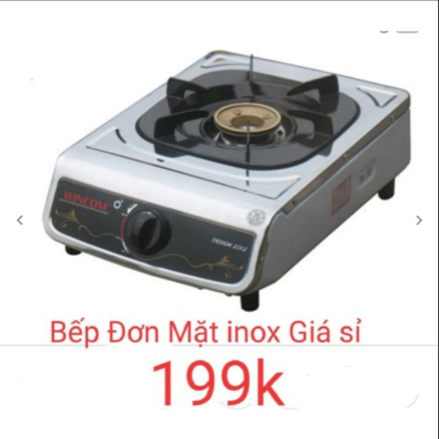 Bếp gas đơn mặt inox