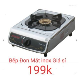 Bếp gas đơn mặt inox