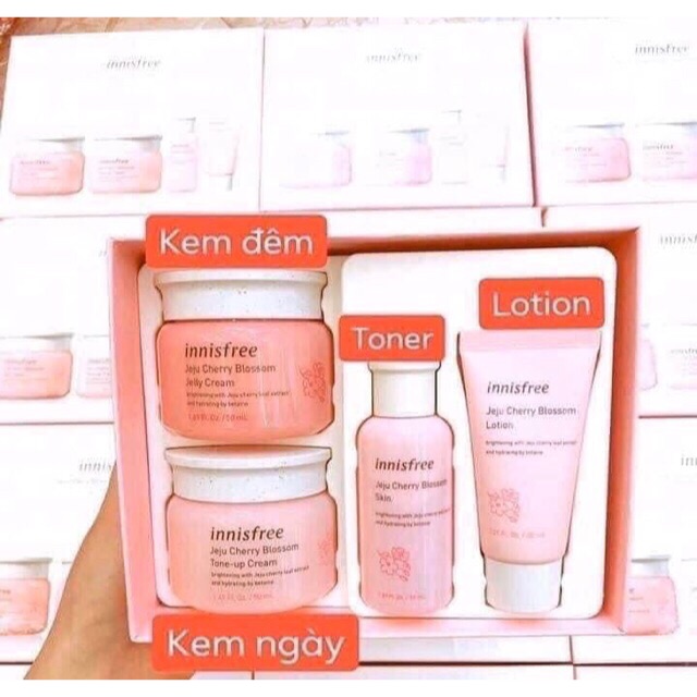 [lẻ giá sỉ] Sét dưỡng trắng da hoa anh đào Innisfree