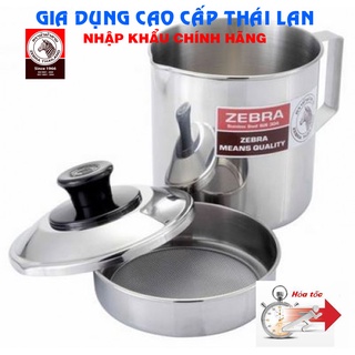 Ca inox 304 zebra 1l có nắp, có vĩ lượt - 151101