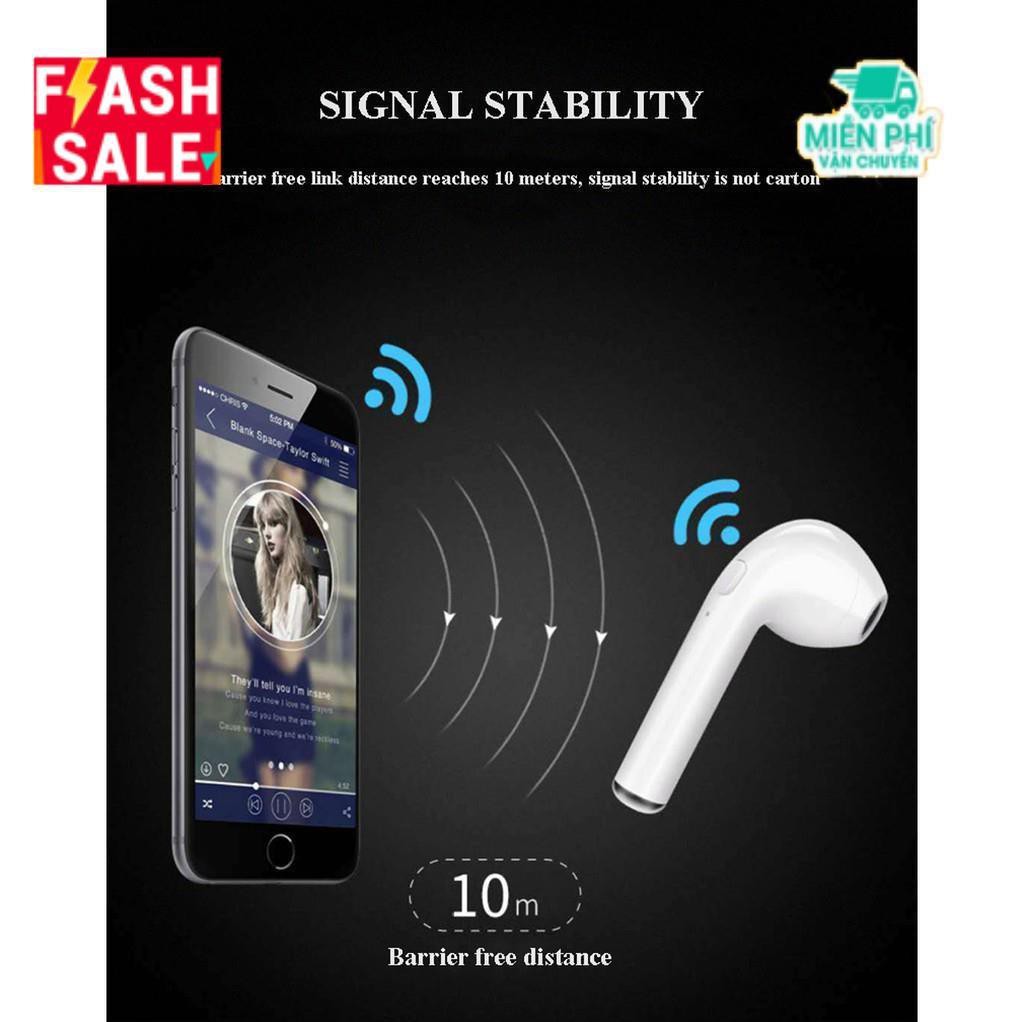 Tai nghe bluetooth dành cho iPhone X 8 7 6 6S Plus Samsung Phone I7 (Android/iPhone)