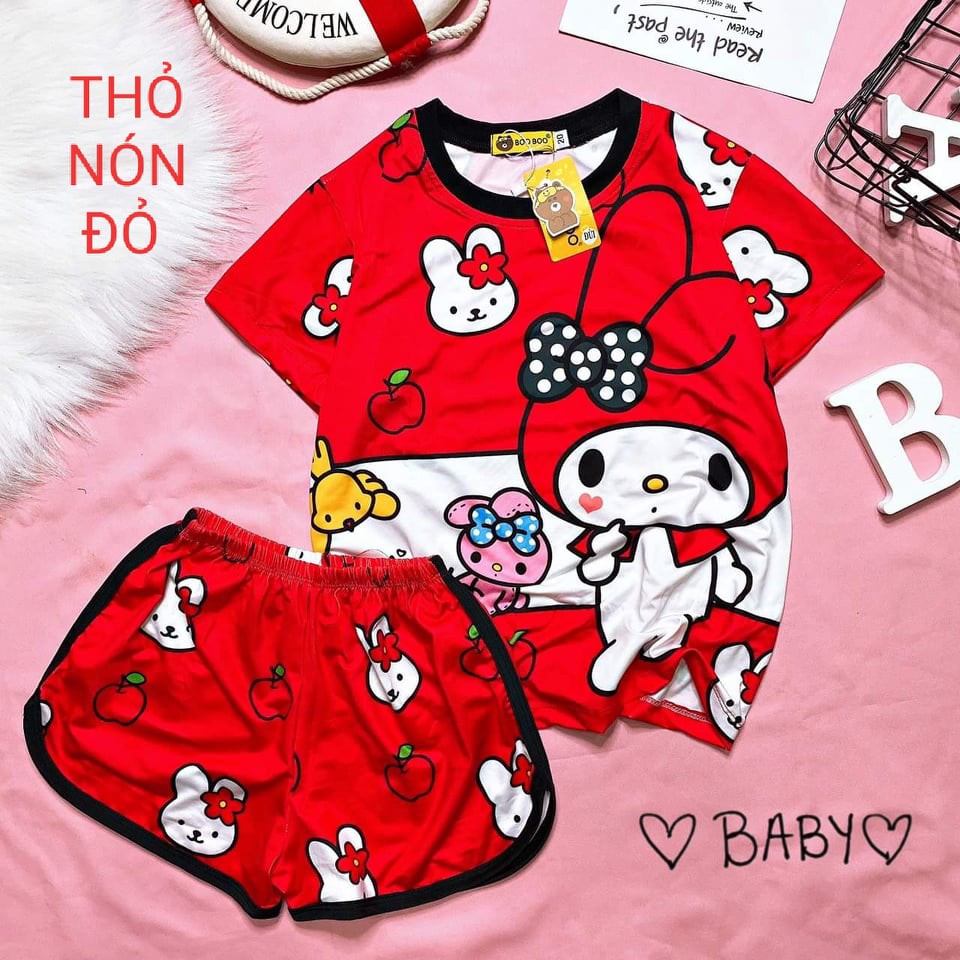 Set 3D đùi BABY thun lạnh thái hình thú dễ thương Boo Boo size 10kg - 28kg | BigBuy360 - bigbuy360.vn
