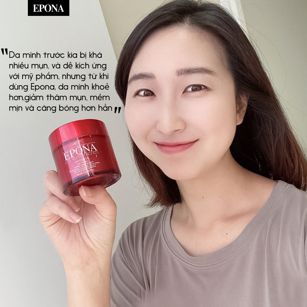 [Sample Size] Kem Dưỡng Da Sáng Da, Chống Lão Hóa Chiết Xuất Dầu Ngựa Epona All In One Total Skin Care Intensive 1ml