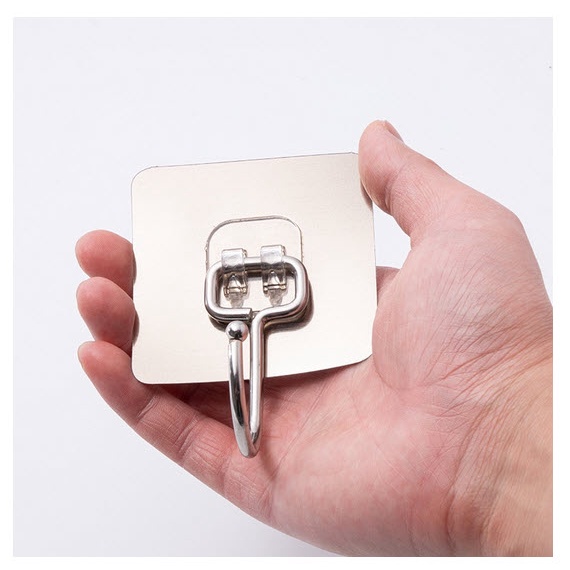 Móc Dán Tường Siêu Dính Chịu Lực Tốt Treo Tường Chắc Chắn loại | 6x6 cm |  3D 7,5cm | Inox 7x7