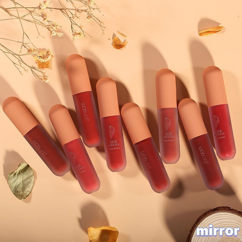 [HOT SELLING] ?? Ice cream lip mud white light matte soft mist caramel orange brown milk tea mousse lip glaze mirror? | BigBuy360 - bigbuy360.vn