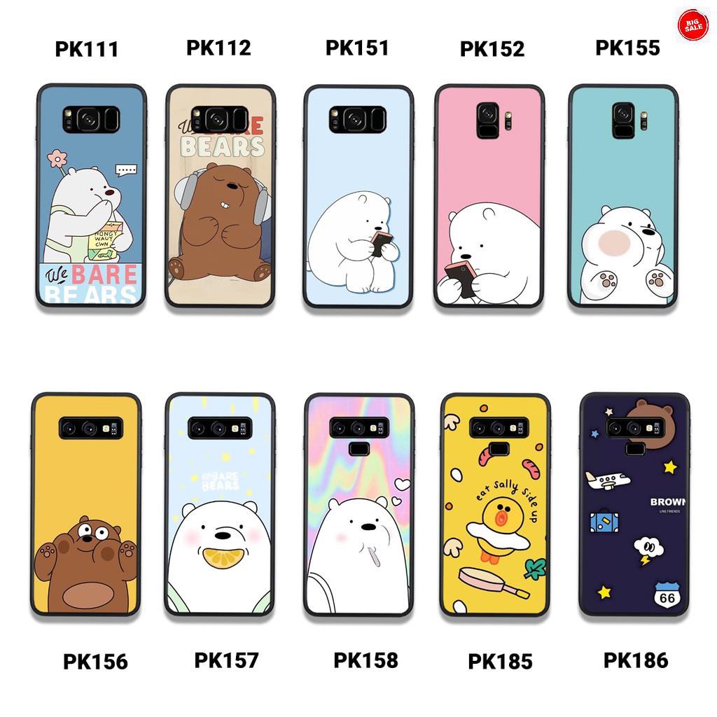 <Giảm giá> [Freeship từ 50k] ỐP LƯNG SAMSUNG S8 - S8 PLUS - S9 - S9 PLUS IN HÌNH GẤU WE BARE BEARS