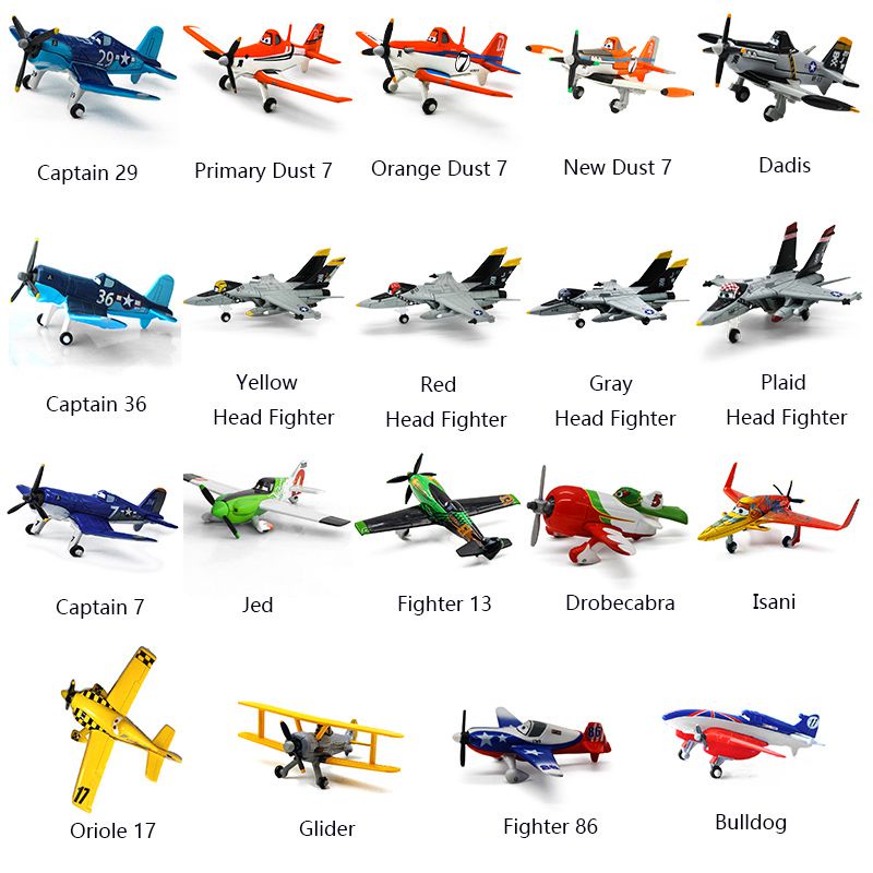 19 Styles 5-12cm Planes Model Dusty Airplane Plane Fighter  Gift Toy