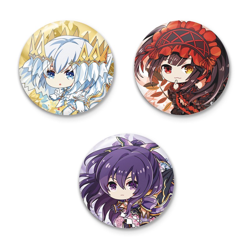 Huy hiệu IN HÌNH Date a live Cuộc hẹn sống còn anime chibi dễ thương xinh xắn