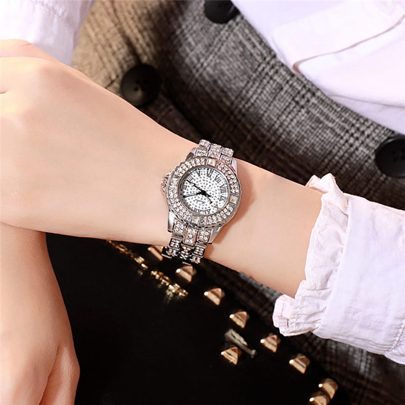 ZOLFA Fashion Starry Sky Ladies Steel Band Watch Luxury Rhinestone Womens Quartz Wristwatch Alloy Watches Ladies Timepiece Đồng hồ nữ