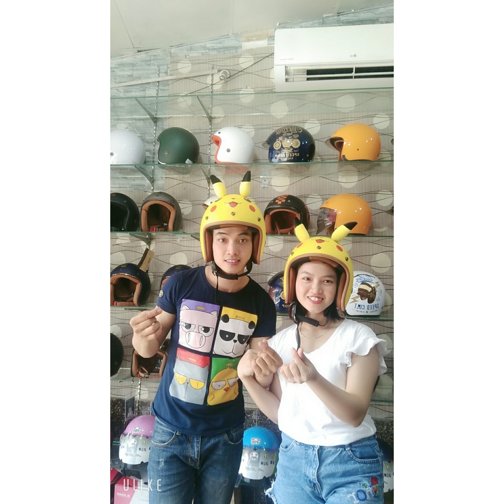 Nón Bảo Hiểm 3/4 Napoli Hình Thú Cute