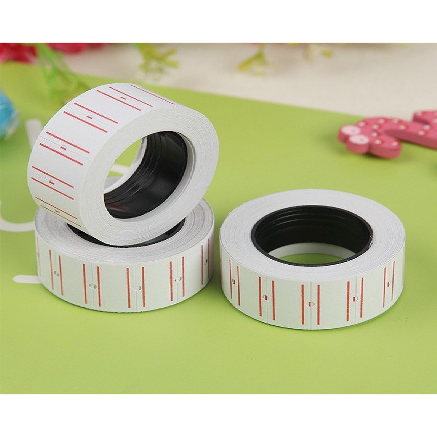 1 cuộn Giấy dán giá - Băng keo dán giá dùng cho máy bấm giá