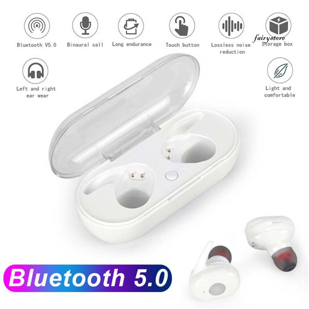 Tai Nghe Bluetooth 5.0 Kết Nối Bluetooth 5.0 Kèm Hộp Sạc