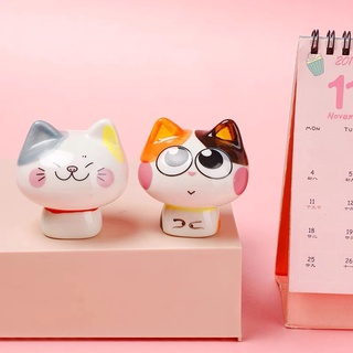 Mô hình mèo sứ dễ thương