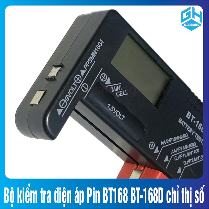 Bộ kiểm tra điện áp Pin BT168 BT-168D loại chỉ thị số hiển thị lên màng hình LCD