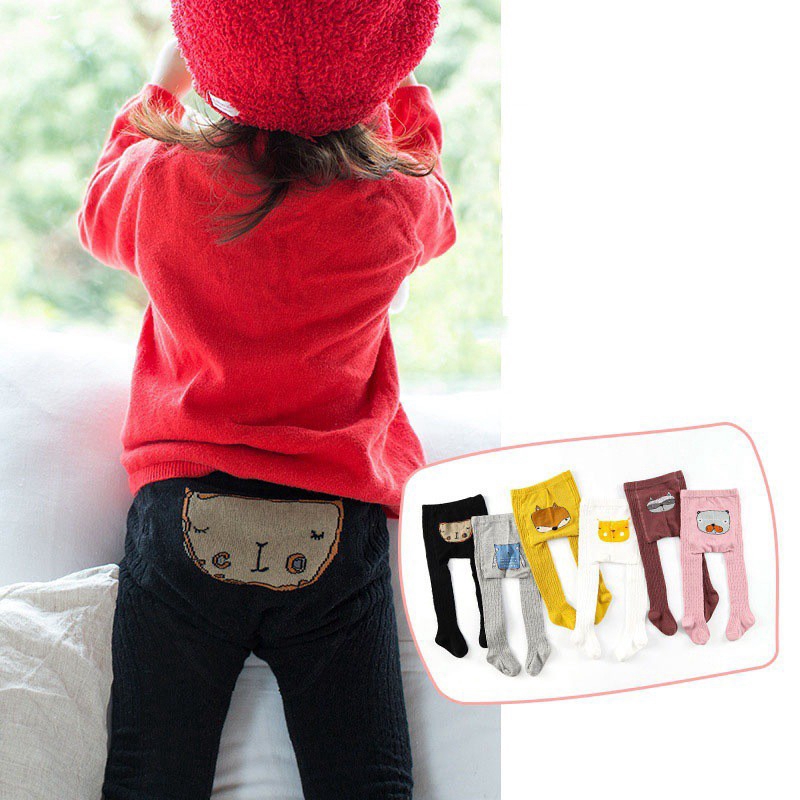 Quần tất cotton hoạt hình thời trang cho bé gái dễ thương
