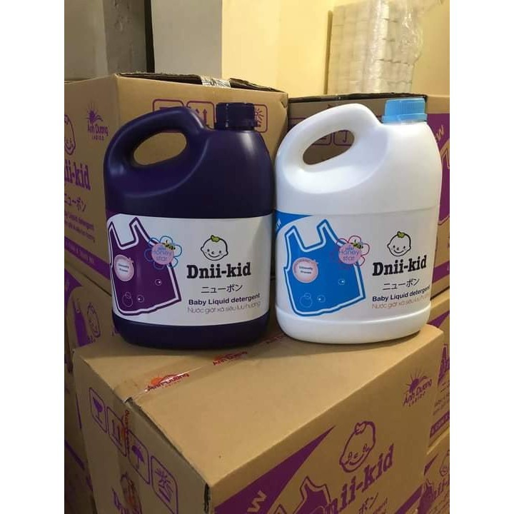 Nước Giặt Xả Dnii-Kid Can 3600ML Siêu Thơm,Siêu Tiết Kiệm [Hàng Việt Nam,Chất Lượng Cao]