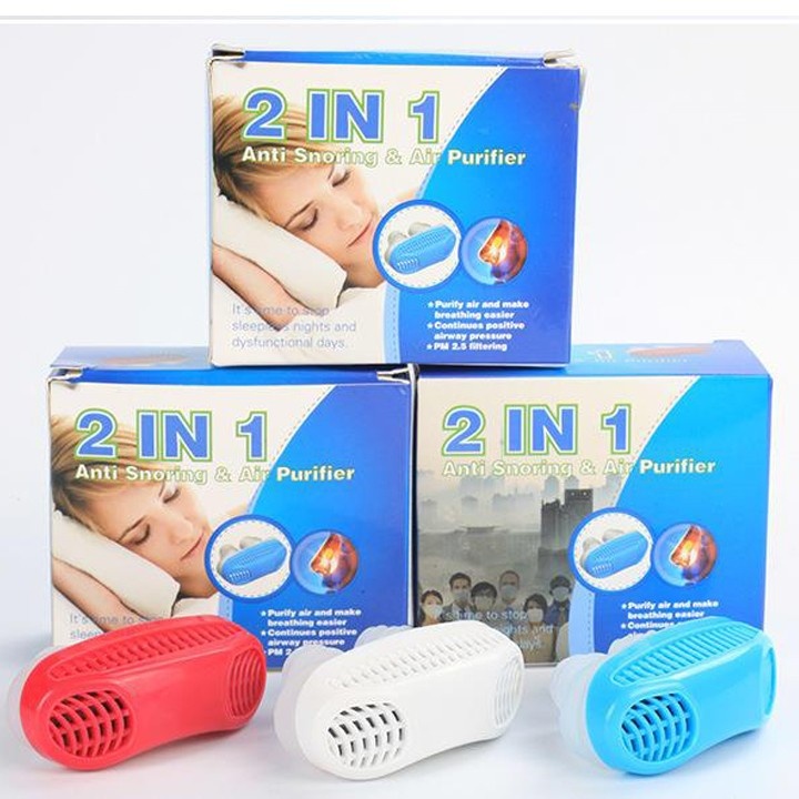 Dụng Cụ Chống Ngáy Ngủ 2 in 1 - Thiết Bị Hỗ Trợ Chống Ngủ Ngáy