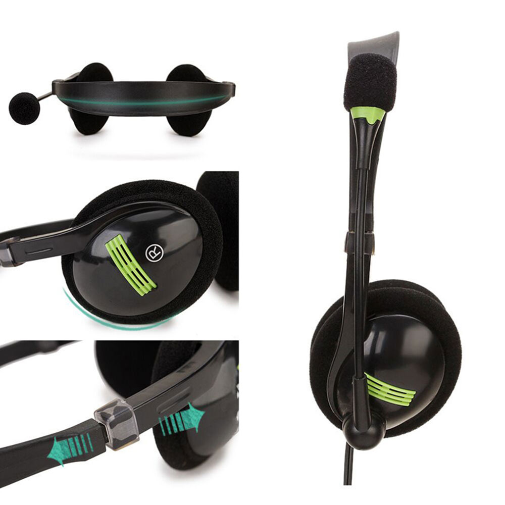 Tai nghe khóa học trực tuyến Super Bass USB Máy tính Tai nghe có micrô | BigBuy360 - bigbuy360.vn