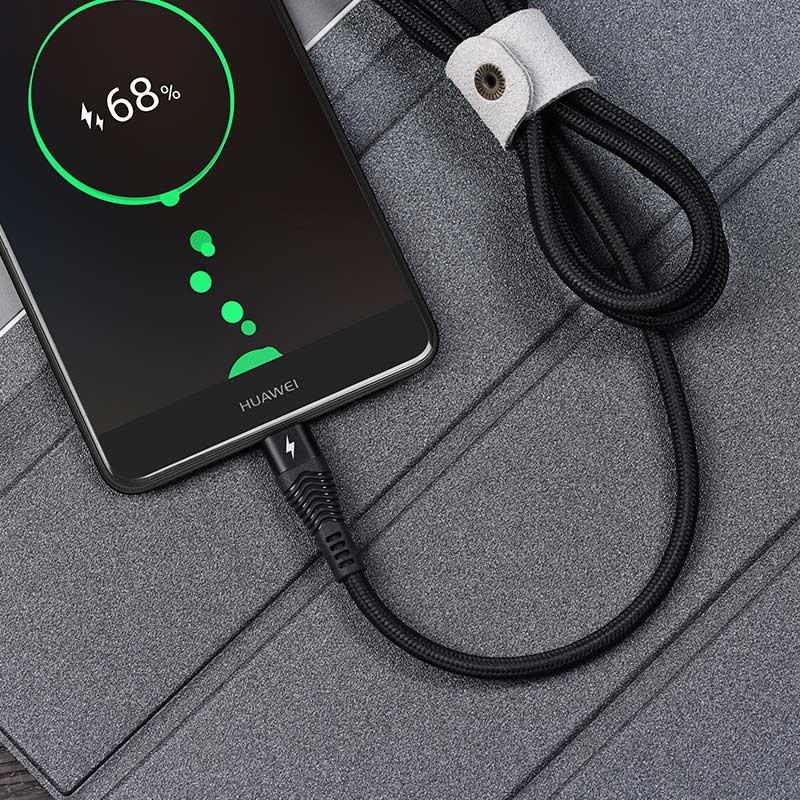 Cáp Sạc Nhanh Type-C 5A Cho Oppo VOOC/Super VOOC, OnePlus DASH, Huawei SuperCharge, Android,.. Hoco U53 BỀN [CHÍNH HÃNG]