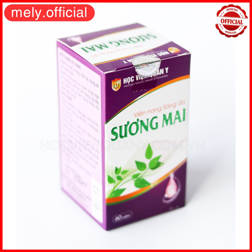 Viên uống Sương Mai Học Viện Quân Y giúp sáng da, điều hòa nội tiết tố cơ thể, hỗ trợ giảm nám, tàn nhang