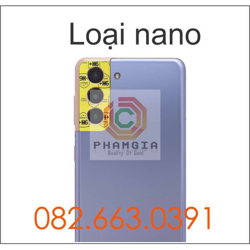 Cường lực camera Samsung S21 / S21 plus  ppf, nano trong suốt siêu bền