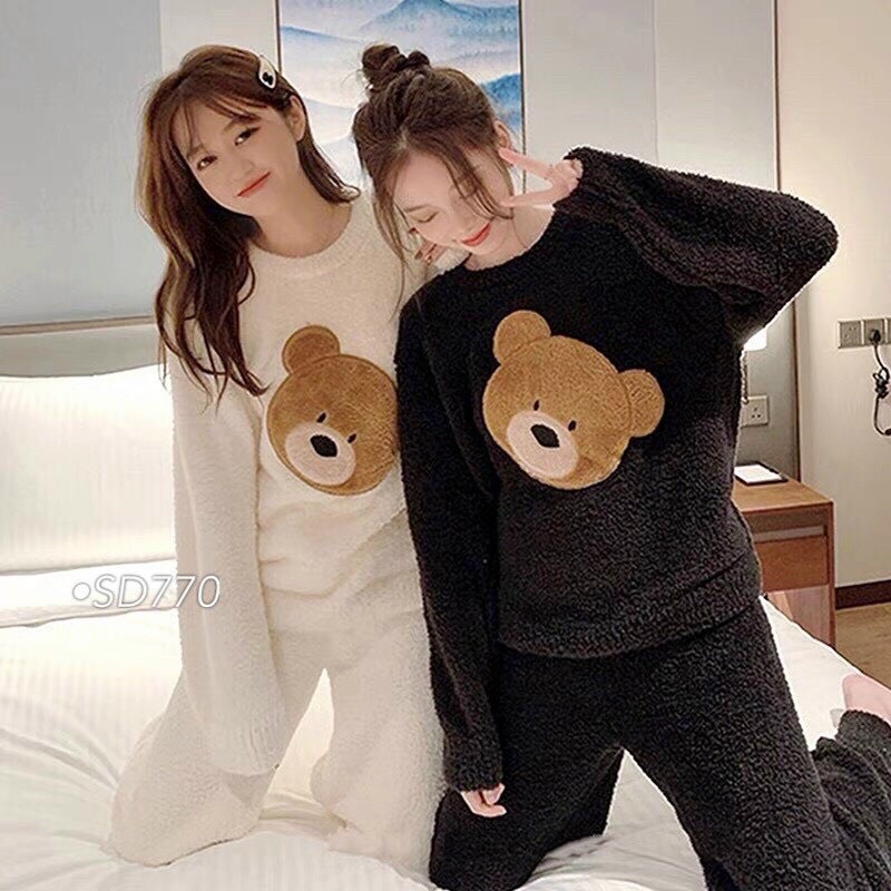 [FREESHIP - HÀNG LOẠI 1] BỘ LÔNG GẤU FORM THỤNG 2 MÀU SIÊU XINH