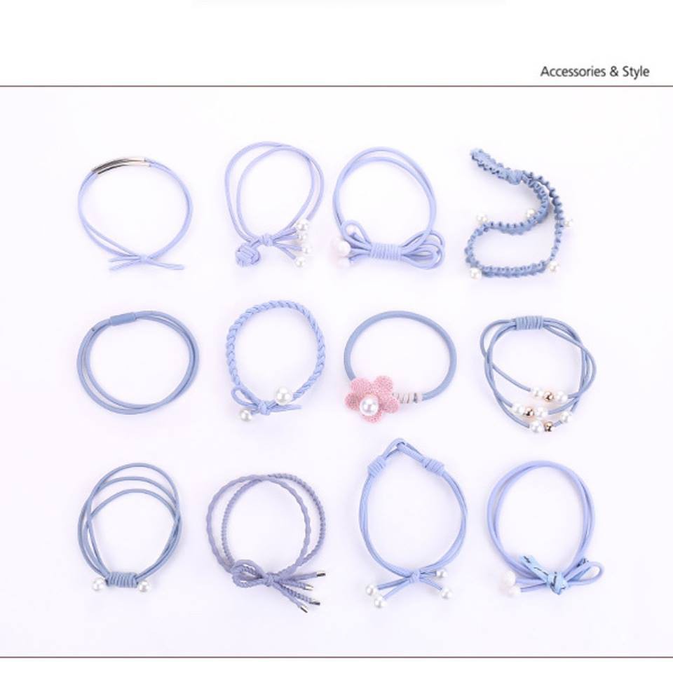 Set 12 chun buộc tóc