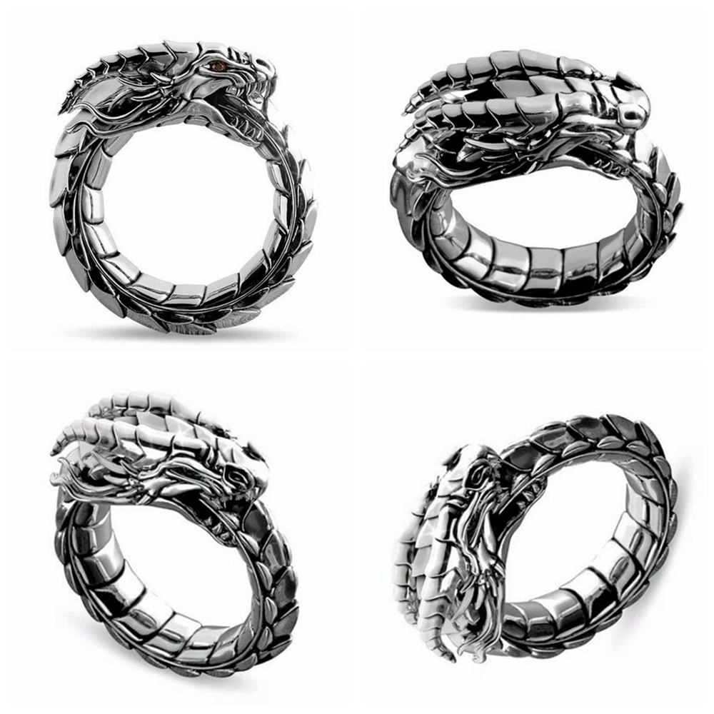 Nhẫn Thời Trang Có Thể Điều Chỉnh Phong Cách Gothic Punk Dành Cho Nữ