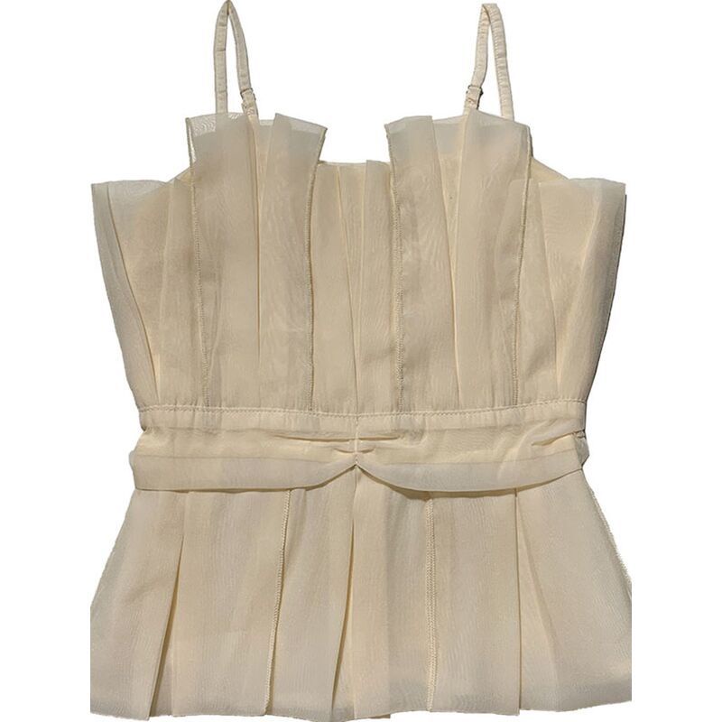 Áo Ống Hai Dây Bằng Vải Voan Thời Trang Mùa Hè Dành Cho Nữ