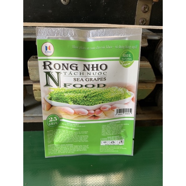 [ Nở ra 75gr tươi ] Rong nho tách nước Gói 25gram - Rong Nho biển