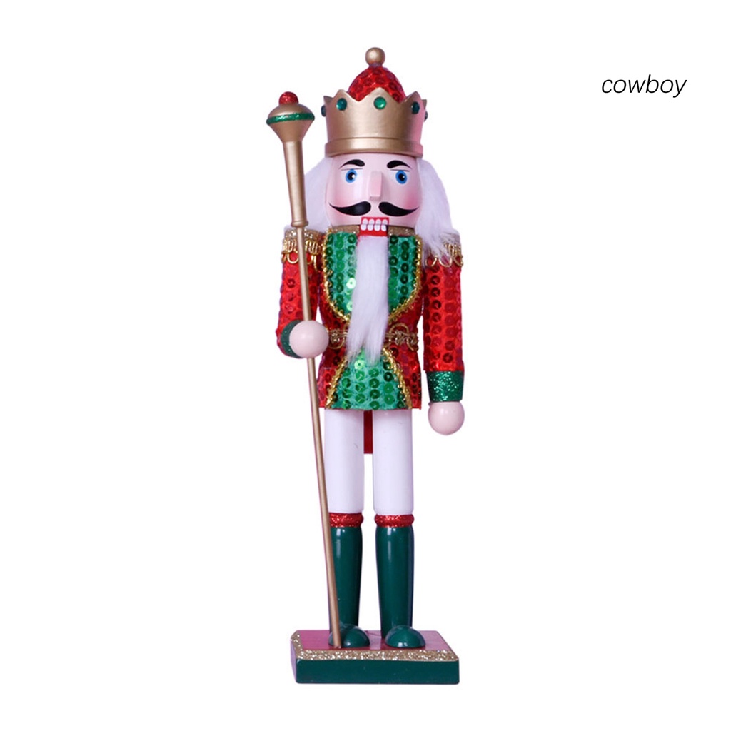 (Cao Bồi) Đồ Chơi Con Rối Hạt Dẻ Mini Truyền Thống Trang Trí Nhà Cửa Chủ Đề Giáng Sinh