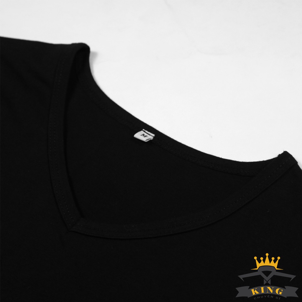 Áo thun tay dài nam KING phông dài tay cổ tim thun cotton co giãn giữ nhiêt thấm hút mồ hôi tốt đẹp giá rẻ