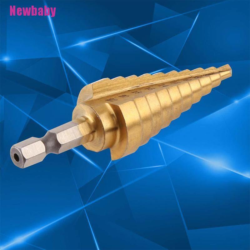 Mũi khoan lỗ hình nón chân lục giác 4-22MM HSS bằng titan