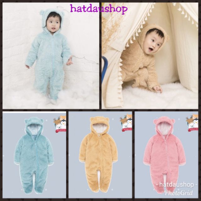 [Hàng đẹp siêu giảm giá] Body liền quần tất lông cừu Lullaby siêu ấm mềm mại cho bé