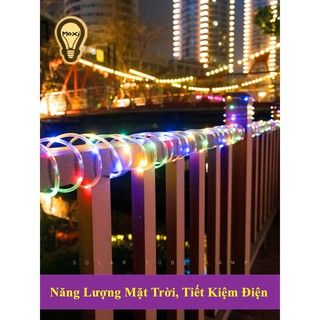 Đèn LED Trang Trí Sử Dụng Năng Lượng Mặt Trời Quấn Cây Trang Trí Sân Vườn, Ban Công, Quán Cafe Chống Nước Tiết Kiệm Điện
