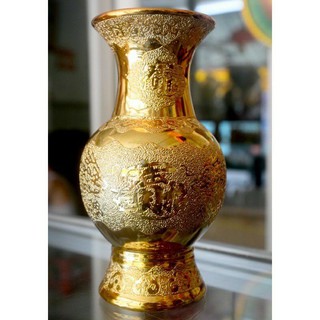 bình hoa thờ cúng bàn thờ kim sa vàng