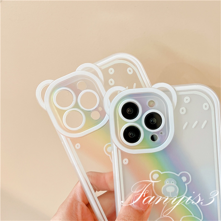 Ốp Điện Thoại Mềm Trong Suốt Họa Tiết Tai Mèo Cho iPhone 14 13 12 11 Pro Max X XR Xs Max 8 7 6 6s Plus SE 2020