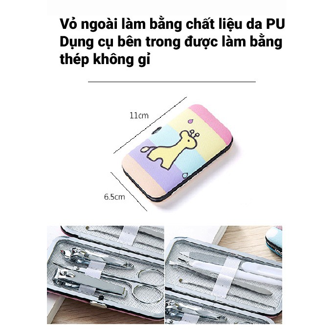 BỘ DỤNG CỤ CẮT MÓNG TAY 7 MÓN TIỆN LỢI DỄ THƯƠNG