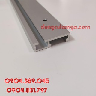 Thanh ray 100cm chế máy cưa và phay bàn (có in vạch thước)