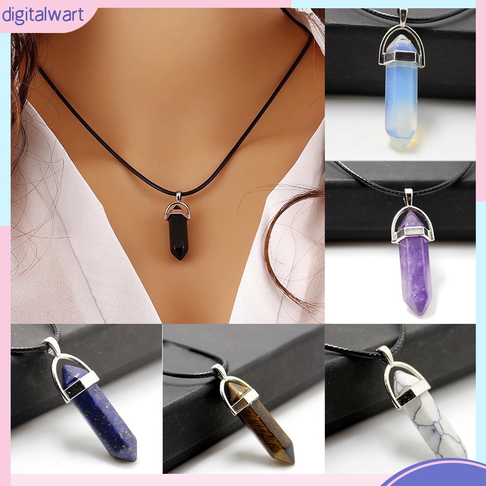 Vòng Cổ Dây Giả Da Đính Đá Màu Thời Trang Unisex