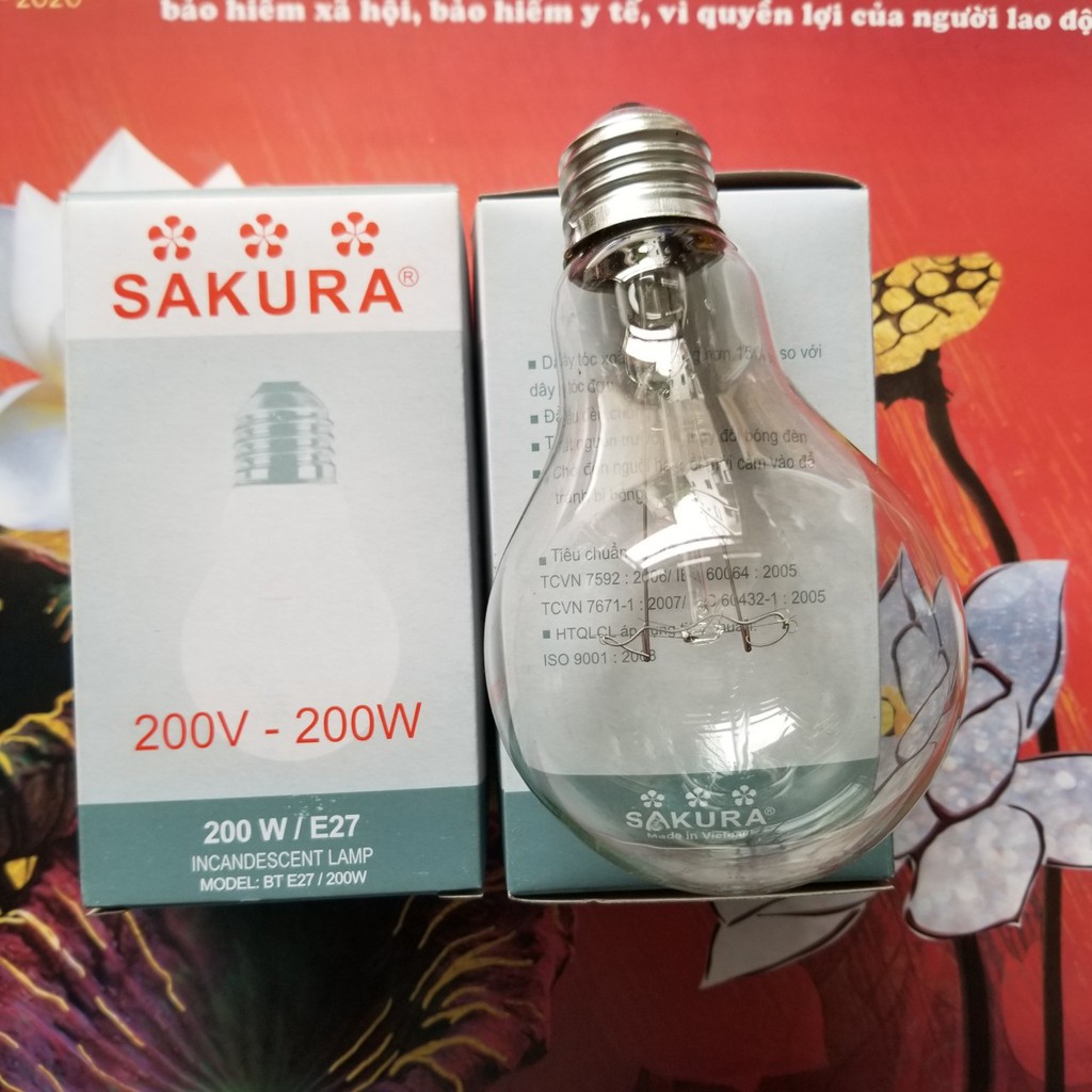 Bóng đèn sợi đốt 200w Sakura