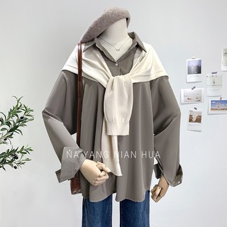 Áo sơ mi lụa trơn free size