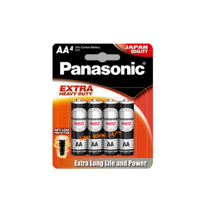 Pin Điều Khiển AA Panasonic 1,5V Vỉ 4 Viên