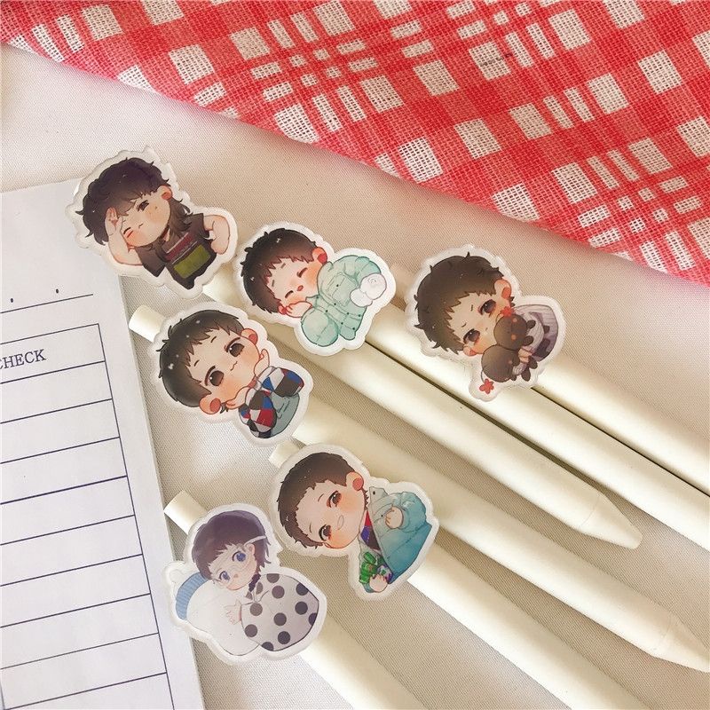Bút Bi Hình Chibi Tiêu Chiến, Vương Nhất Bác, Hoa Thần Vũ Ngòi 0,5