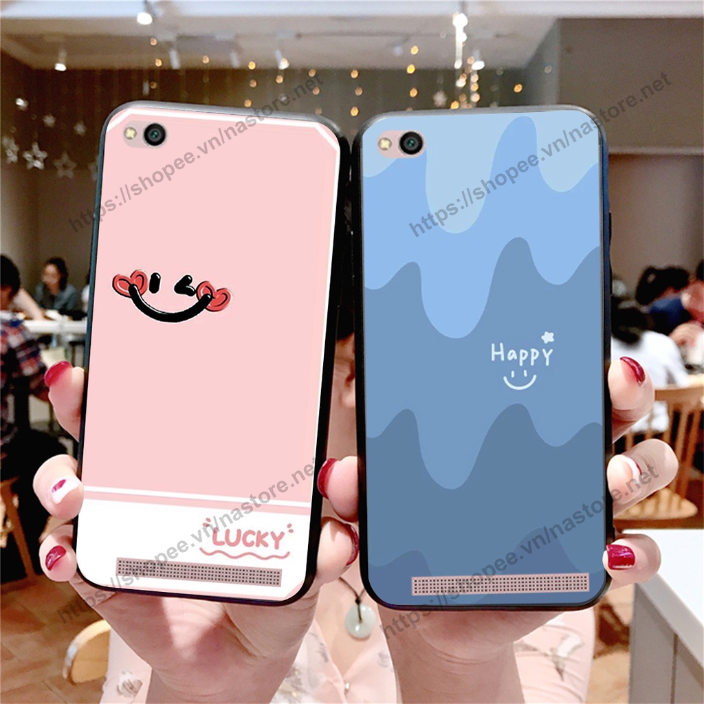 Ốp lưng Xiaomi Redmi 4A / 5A / 6A mặt cười, họa tiết caro đơn giản đẹp cute